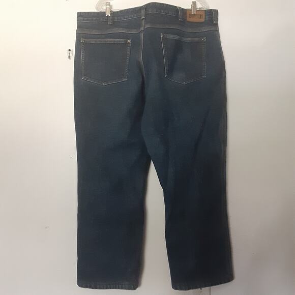 Duluth Trading Men 42x30 Flex Ballroom Mid Rise Dark Wash Blue Jean READ - Picture 5 of 9